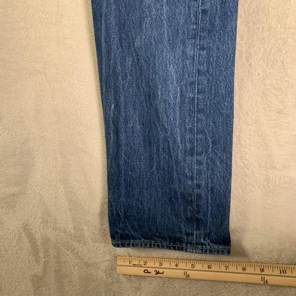 Levis 501 Jeans Mens 33x31 (32x29) Blue Button Fly Original‎ Fit Straight Leg